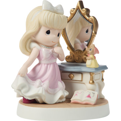 Figurine Precious Moments Disney Cendrillon avec miroir 5,65 pouces