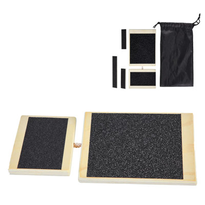 Balance Board, Wobble Board Trainer For Adults Foot & Ankle Strengthening, Non-slip Wood Premium Wooden Balance Training Equipment, Compact With Storage Bag, Ideal For Physical Therapy Exercises