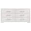 Commode 6 tiroirs Jessica Blanc neige-1080484968