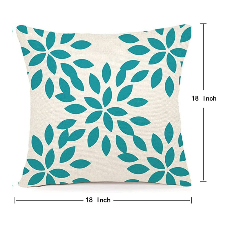 Geometric Linen Outdoor Pillow Cover