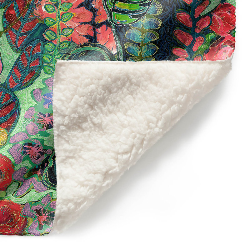  Jeté Tropical Night Jungle, l 68 po x L 80 po