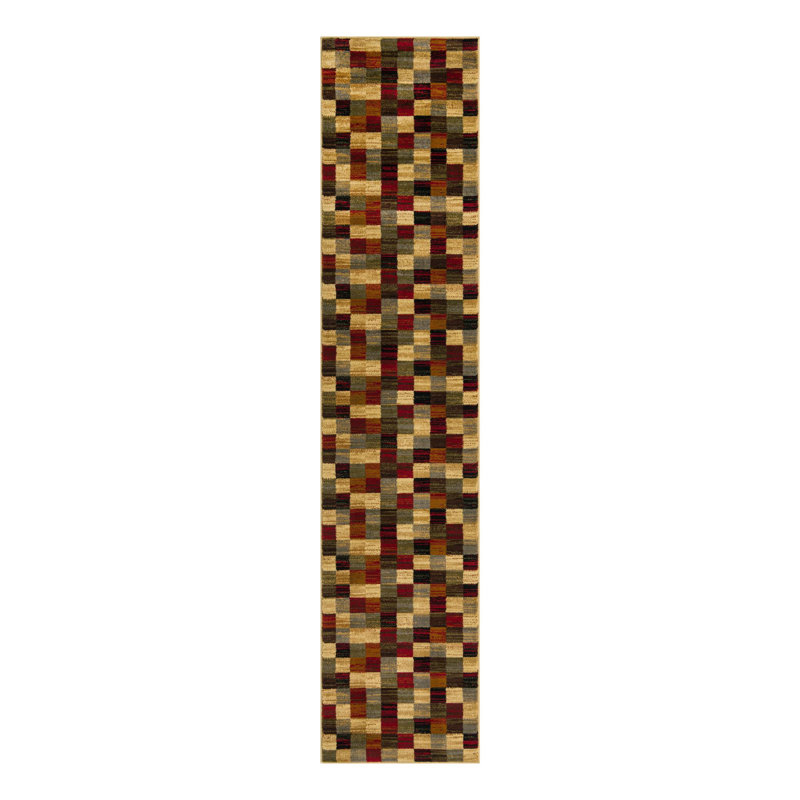 Adetomiwa Performance Abstract Indoor Rug, Runner 2'2" x 10'
