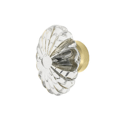 Nostalgic Warehouse Oval Fluted Crystal 1 3/4" Cabinet Knob
