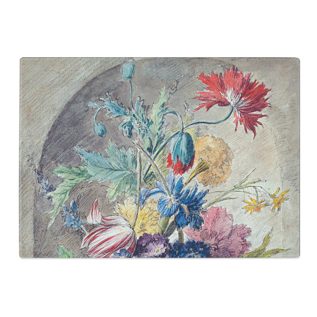 Still Life with Flowers Vol.2 by Jan Van Huysum Chopping Board