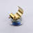 Gold Polished Waterfall Widespread Bathtub Faucet – Luxurious Deck-Mount Design