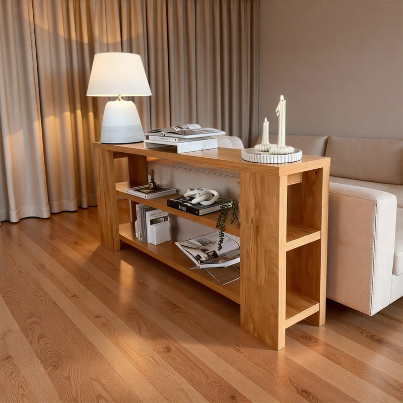 Console Nordic, 29,53 po H x 55,12 po L x 11,81 po P, Brun