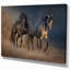 «Black and Brown Horse Run», reproduction de photo sur toile tendue-29495869