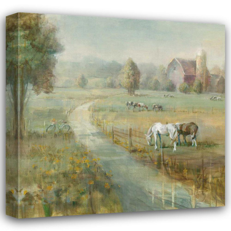 «Rosalind Wheeler Nai, Danhui», reproduction d'art sur toile tendue: Tranquil Farm Crop