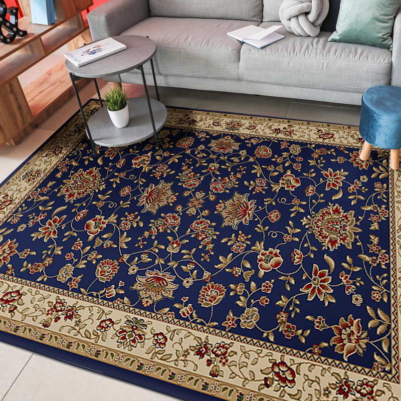 Tapis bleu marine Weisgerber, Rectangle 5 pi 5 po x 7 pi 7 po