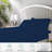 100% Egyptian Cotton California King Size Sheet Set 1000 Thread Count Luxury Ultra Soft Bed Sheets Fits Mattress Upto 18" Inch Deep Pocket, California King Size - Navy Blue Stripe-125132441-125132443