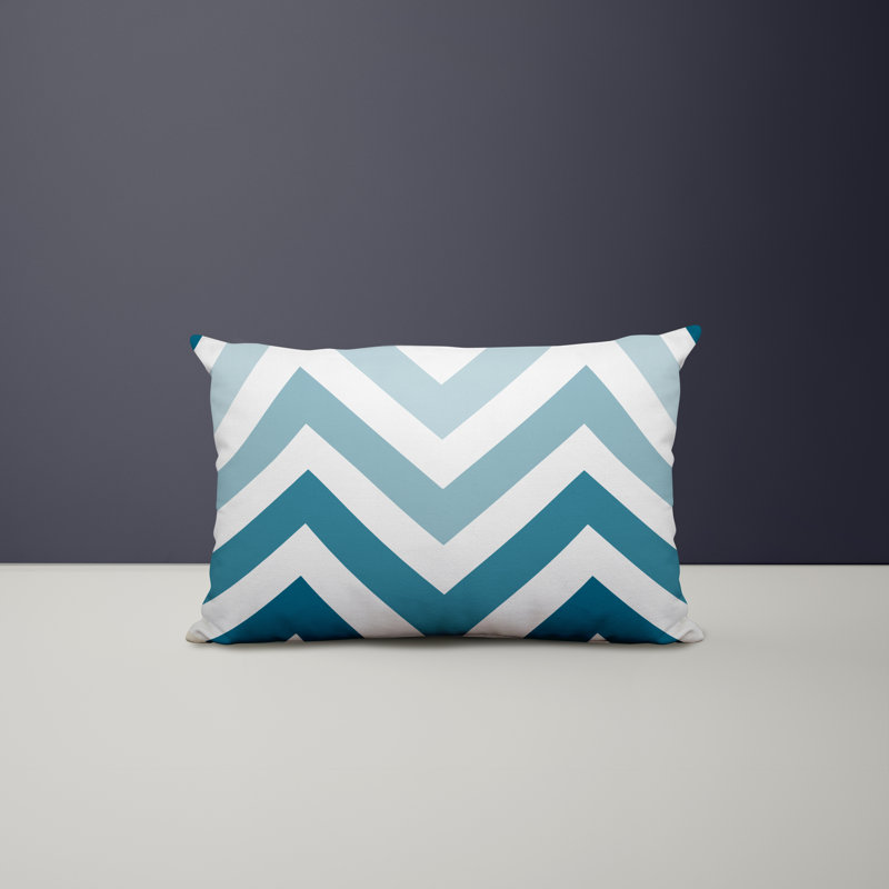 Housse et insert de coussin rectangulaire en polyester pour l'intérieur et l'extérieur, Turquoise
