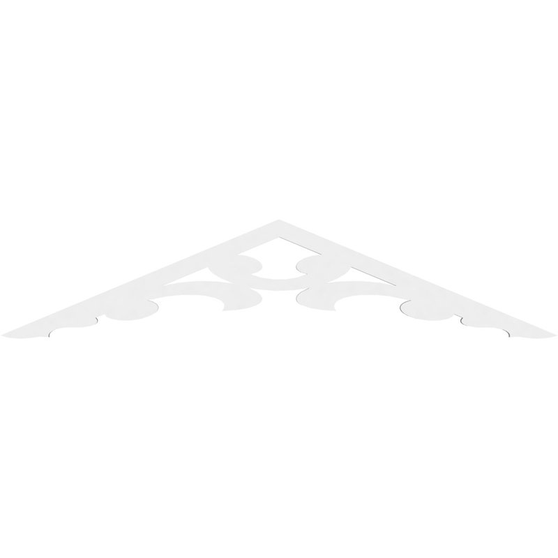 Gable en PVC de qualité architecturale Vienna, 60 po x 15 po x 1 po, 5 / 12, Plastique