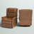 Allan Faux Leather Swivel Rocker Manual Recliner-79353510
