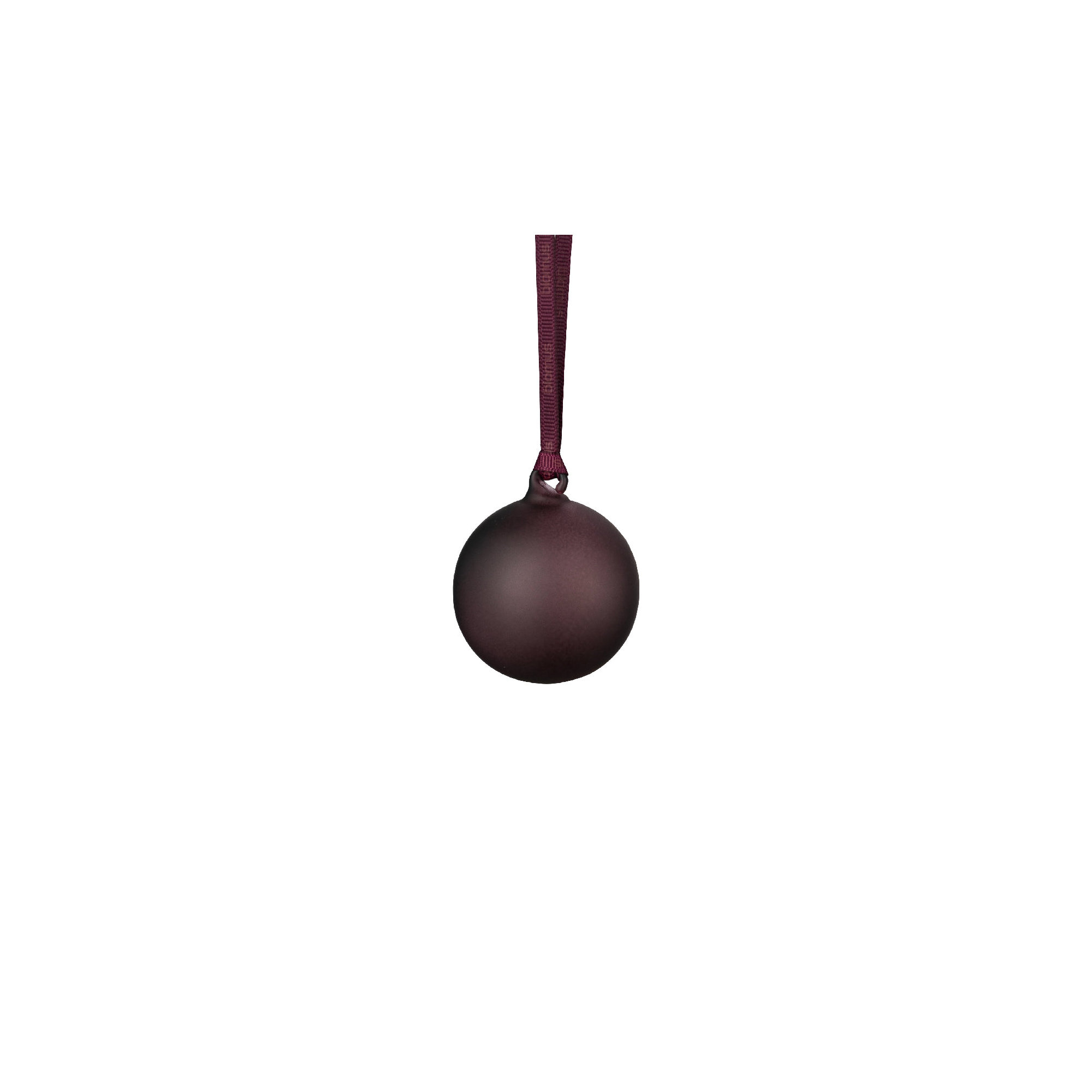 JUHLA Matte Glass Ornament, Plum