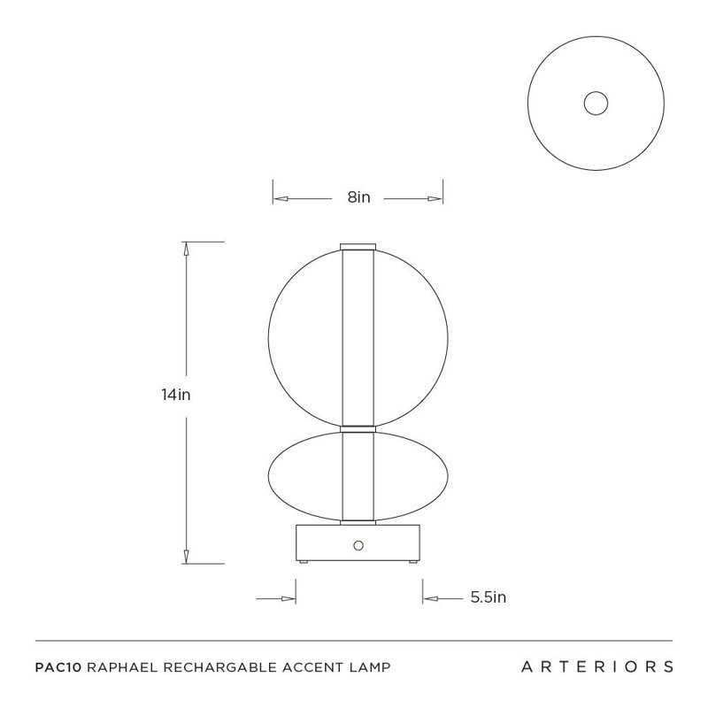 Raphael Rechargeable Accent Lamp