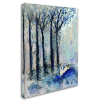 Berkley 'White Rabbit' Print on Wrapped Canvas