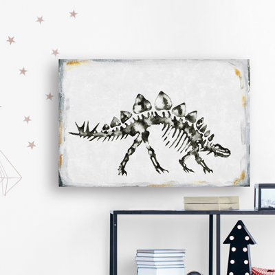 'Dinosaur Fossil' Print On Wrapped Canvas