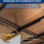 Pavillon de jardin 10 'X - Auvent en métal avec cadre résistant aux intempéries, construction robuste pour terrasse, toit, terrasse