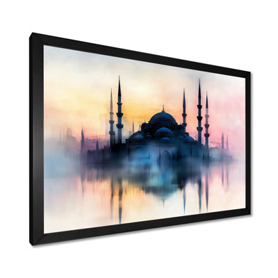 Mosque At Dawn Istanbul Turkey III - Islam Landscape Wall Art Print