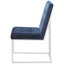 Chaise de salle à manger moderne de 2 personnes de style bleu - Pieds pour un espace confortable et élégant avec dossier à 2 transformations pour transformer votre espace en un espace élégant