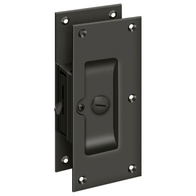 Deltana SDL60U10B Decorative Pocket Lock 6", Privacy in Oil-rubbed Bronze