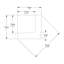 Moulure couronnée en polyuréthane blanc uni apprêté 2 po x 2 po x 78-3 / 4 po