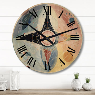Horloge murale en bois massif Saliba