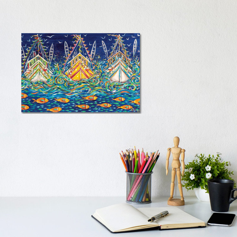 Seas The Day! by Estelle Grengs - Wrapped Canvas Print, Wrapped Canvas, 20.32cm H x 30.48cm W