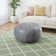 Cherise Moroccan Leather Pouf
