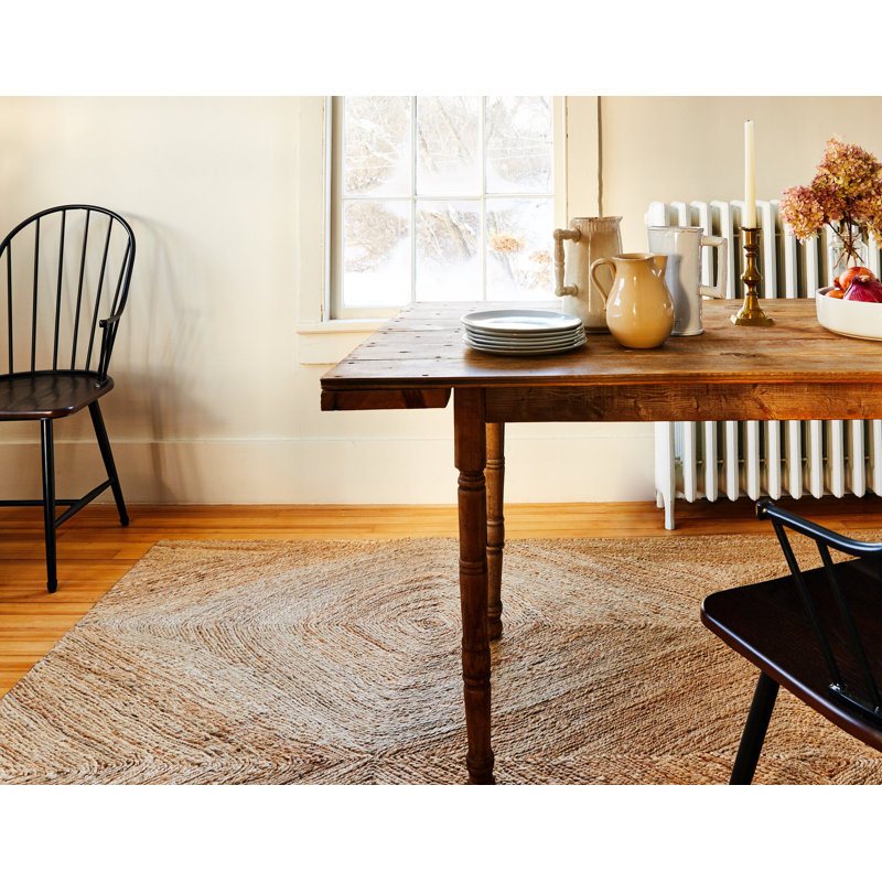 Bovina Jute / Sisal Area Rug in Natural, Rectangle 7'6" x 9'6"