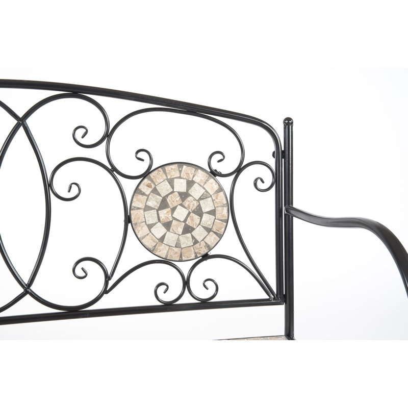 Norcroft Wrought Iron Bench