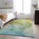 Premium Machine Washable Cerrito AMF508 Green Rug