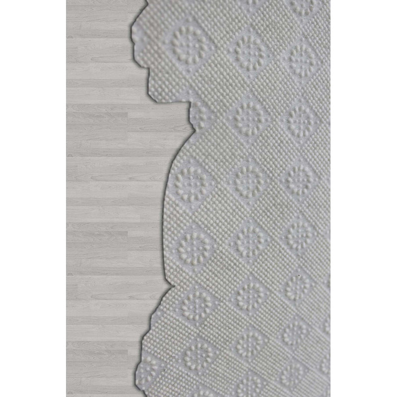 Stylish Woven Carpet (4 x 6 Feet), 100% Polyester, 0.3 in Pile Height | Antibacterial, Non-Slip PVC Dot Underside | Machine Washable, 3D Digital Printed Design | Perfect for Living Room, Bedroom & Office Decor