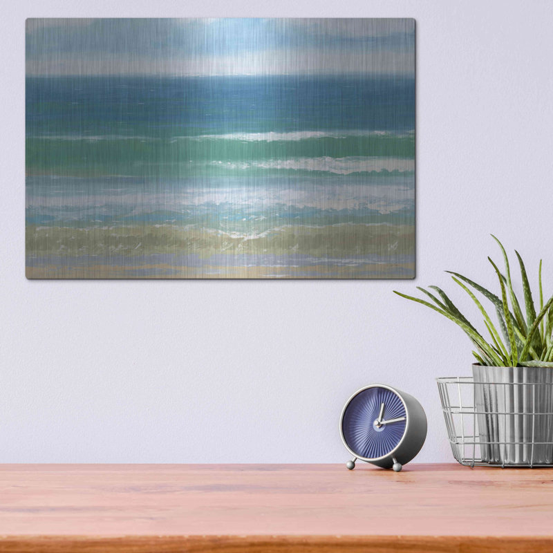 «Shoreline» par James Wiens, art mural en métal, H 12 po x l 16 po