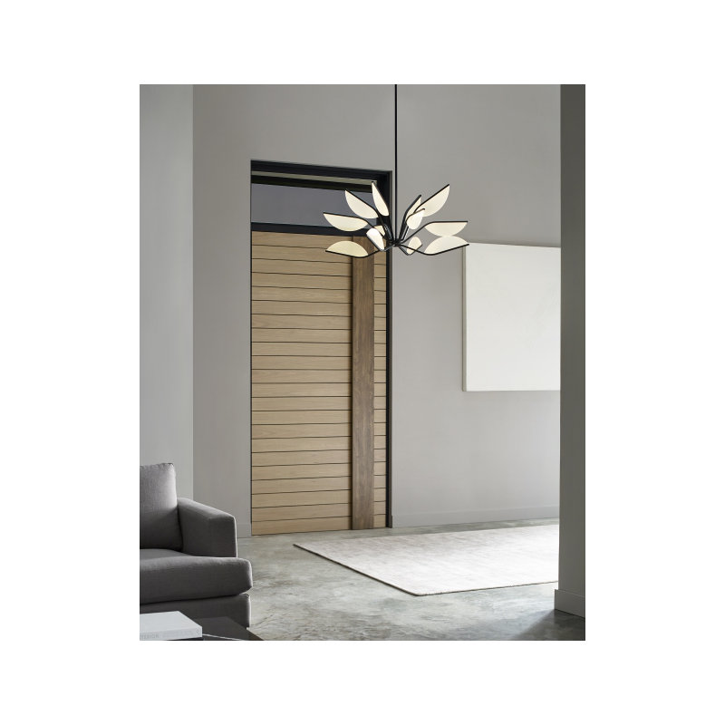 Belterra 38 Chandelier, Polished Nickel, 22.5" H x 38" W x 38" D