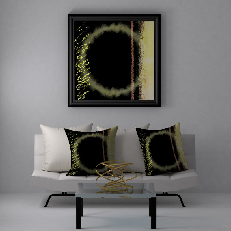  Housse et insert de coussin carré en plomb plomb, 24" X 24"