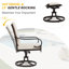 Ensemble de 2 chaises de patio pivotantes pour l'extérieur-1228674520