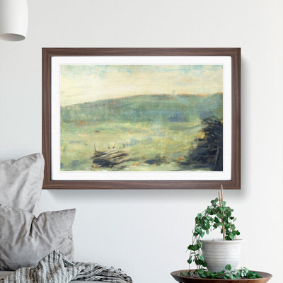Landscape at Saint-Ouen by Georges Seurat - Picture Frame Painting