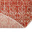 Tapis rouge / terre cuite à motif abstrait Elysee-751060520