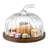Pumpkin Shape Cake Stand Glass Dome
