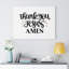 «Thank You Jesus», reproduction sur toile tendue-2044204395