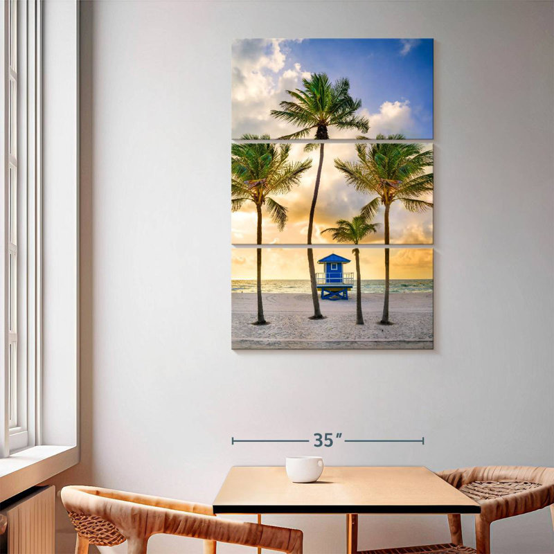 Nicci Idyllic Florida Beach Sunrise, 65" H x 42" W