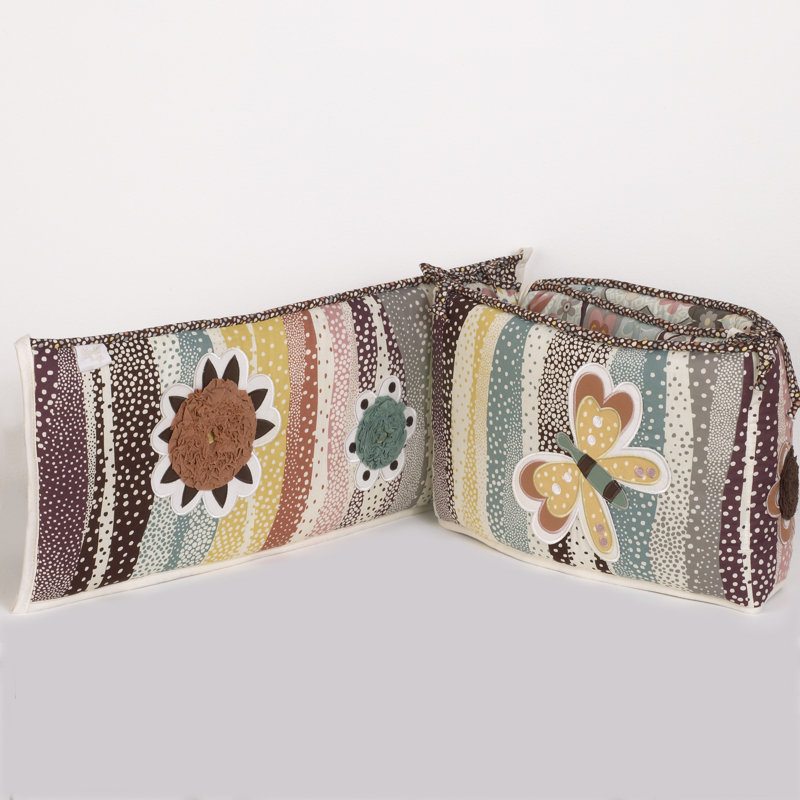 Raby No Pattern Crib Bumper