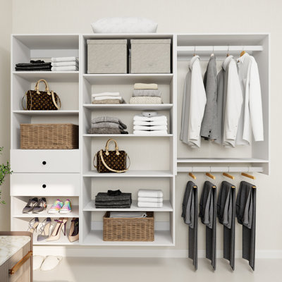 Système d'organisation blanc modulaire et organisateur
