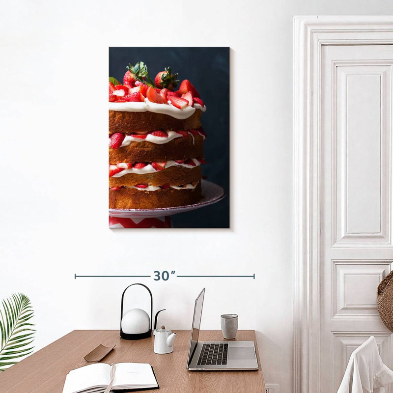 Yarlin Strawberry Layered Cake, 30" H x 20" W