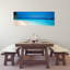 «Beach & Boat Scene», Maldives, palmier abstrait, art mural côtier-314057292