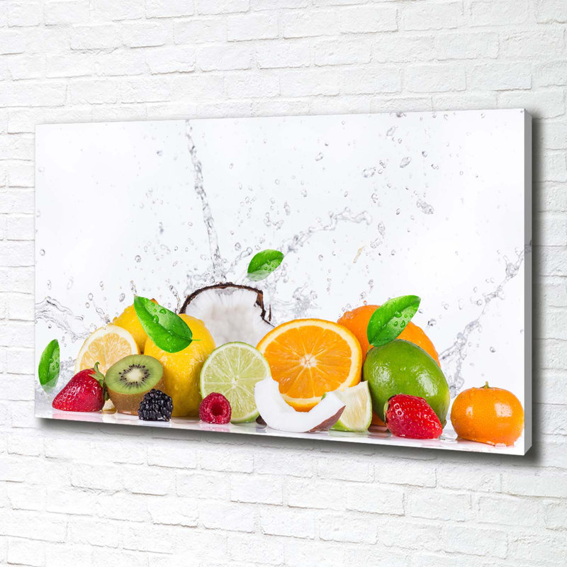 Fruit And Water - Wrapped Canvas Print