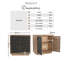 Regina Mango Wooden 2 Shelved Double-Doored Cabinet Sideboard - Decorative Floral Lattice Design
