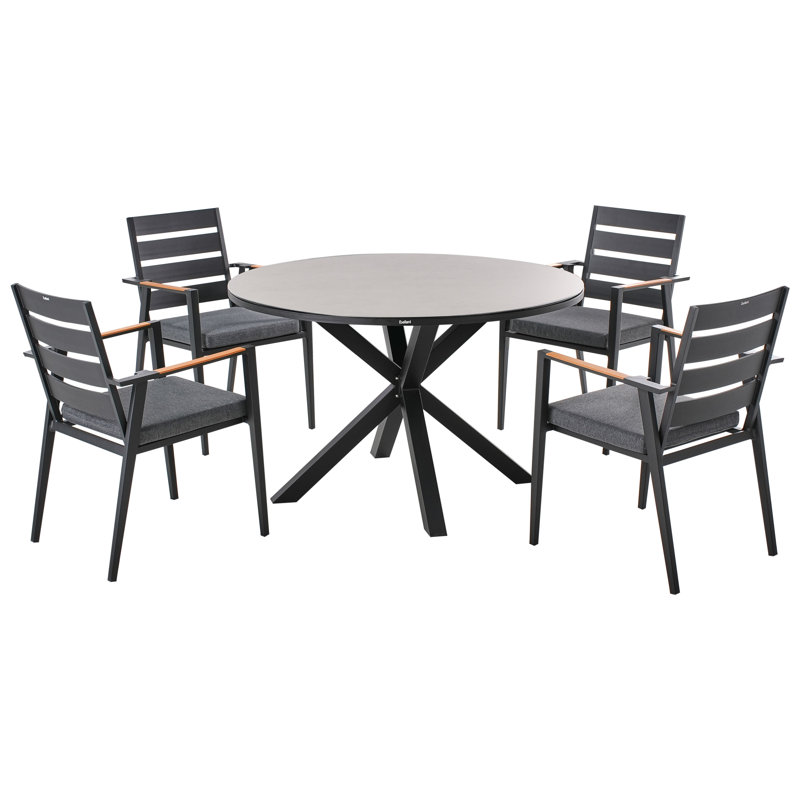 Goulette Round 5 - Piece 4 - Person Outdoor Table Set