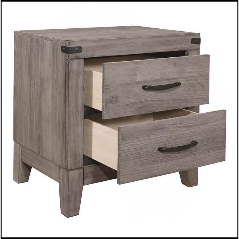 Table de chevet en mélamine stratifié 2 tiroirs avec table de chevet en mélamine 2 pièces